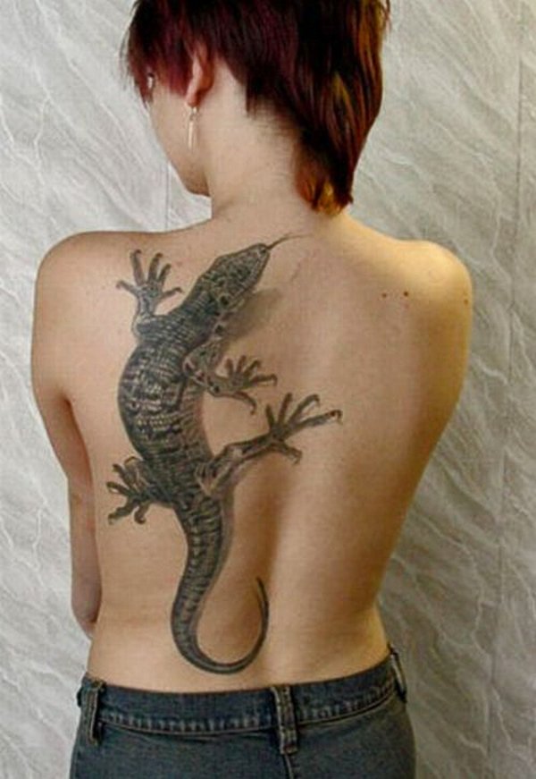 3D Lizard Tattoo