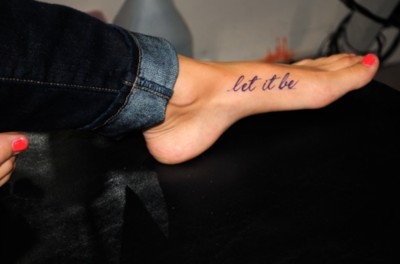 30 Cool Let It Be Tattoo Designs Entertainmentmesh