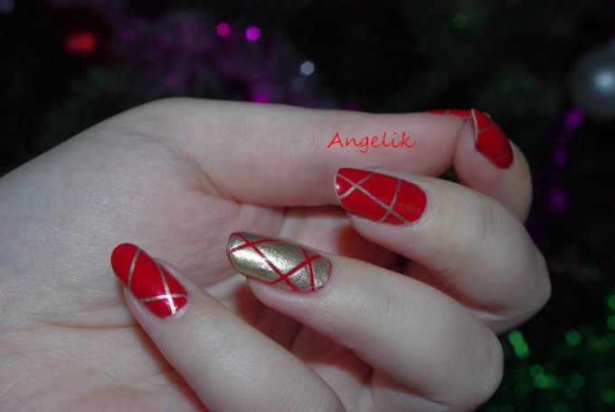 Nail art for Christmas