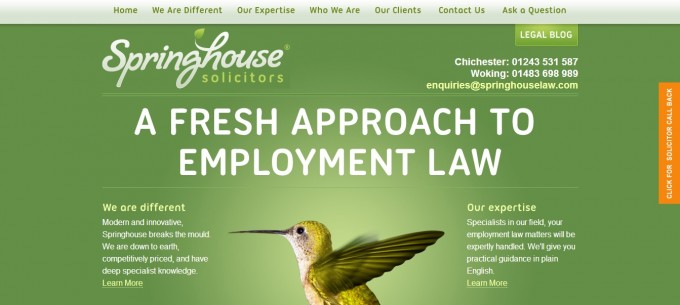 Green Website Design - Spinghouse