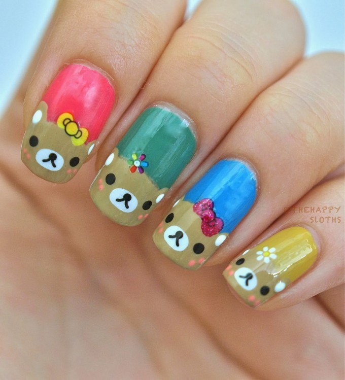 teddy bear nails