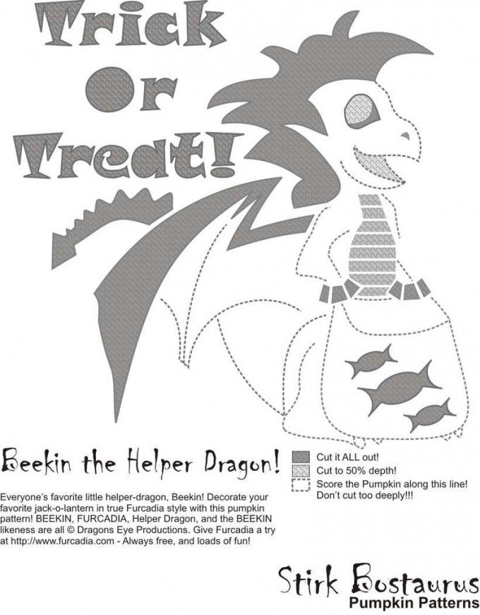 free pumpkin carving pattern-stencil