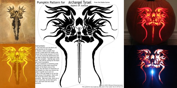 free pumpkin carving pattern-stencil
