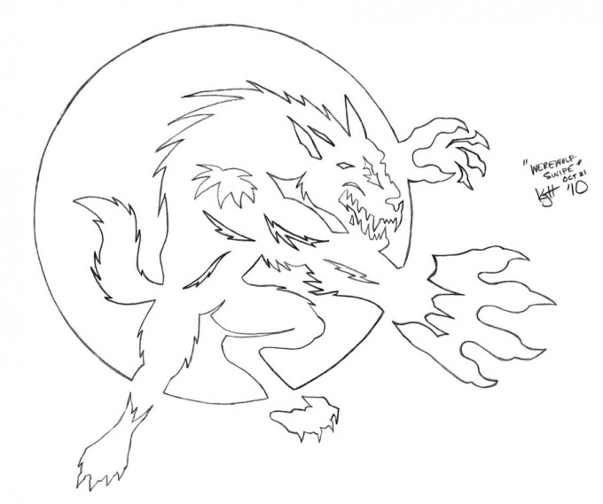 free pumpkin carving pattern-stencil