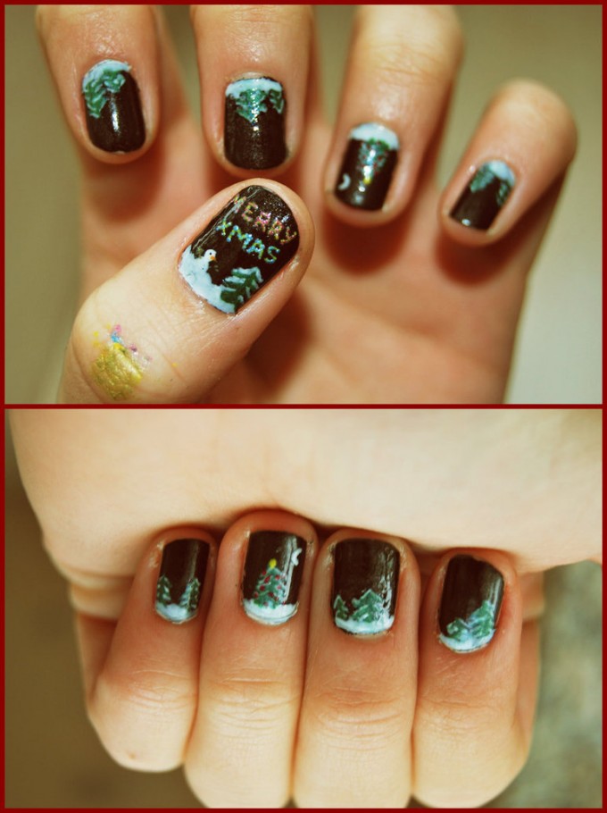 30 Best Christmas Nail Art Design Ideas Pictures 2015 – EntertainmentMesh