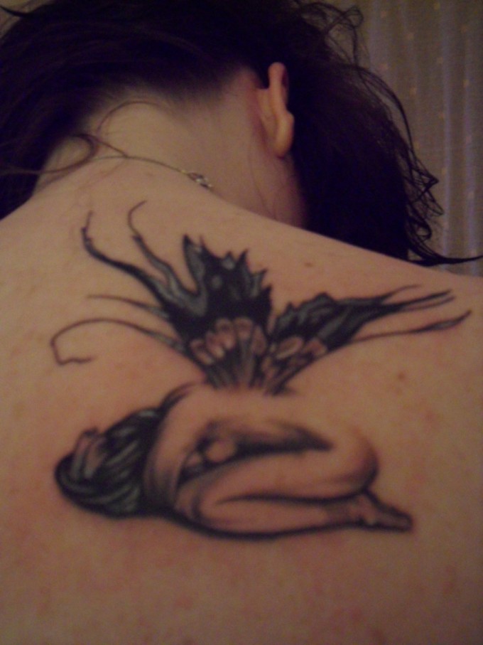 gothic fairy tattoo