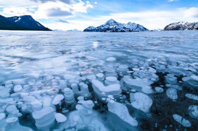 Flammable Ice Bubbles