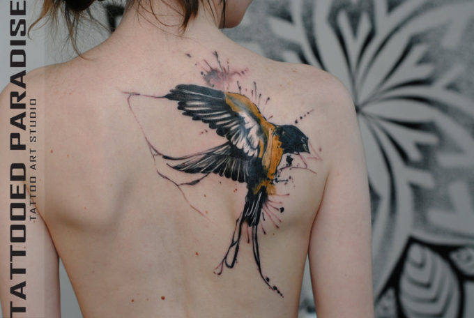 Swallow Bird Tattoo Design
