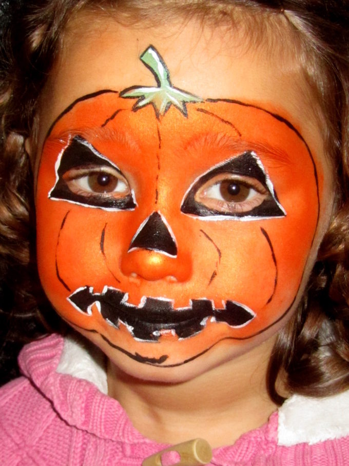 pumpkin-girl-face-paint