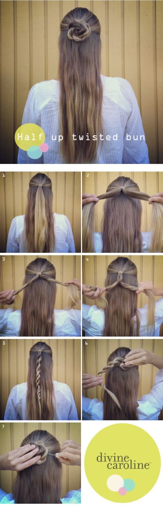 10 Step by Step Quick and Easy Hairstyles For Long Hair ... (630 x 1951 Pixel)