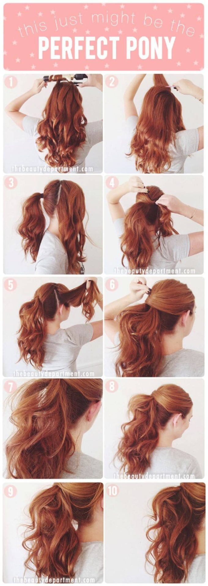 sleek ponytail