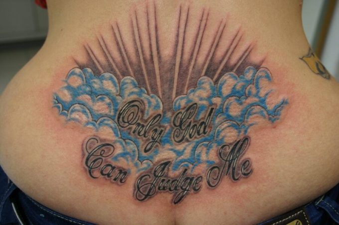 Only God Can Judge Me tattoo