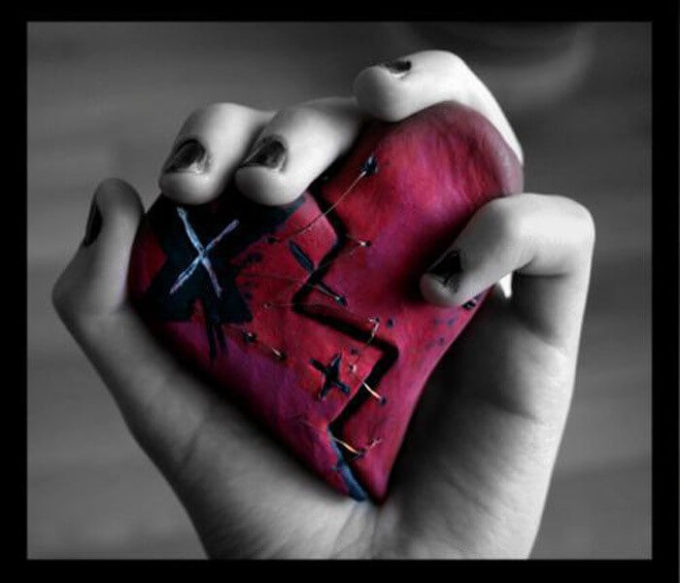 broken heart background image