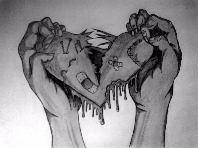 can't stitch the broken heart