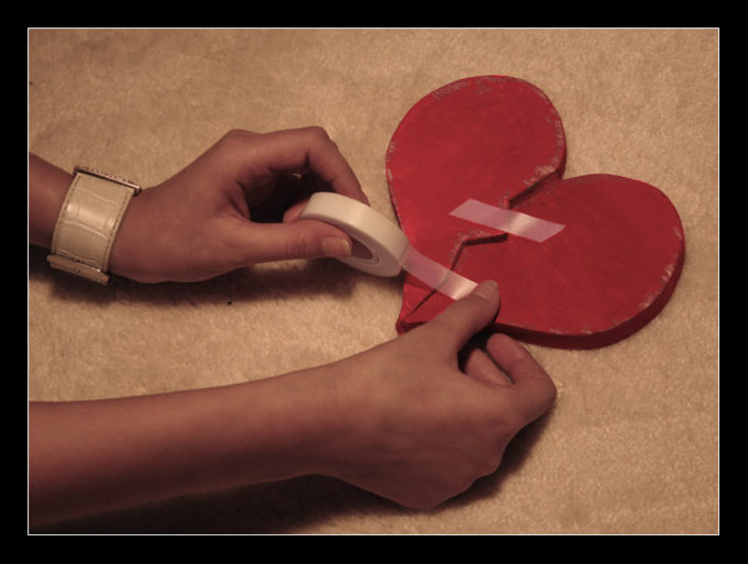 stitching the pieces of broken heart