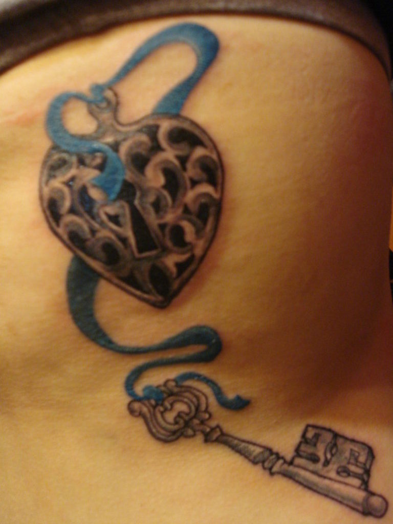 30+ Heart Lock and Key Tattoos for Couples – EntertainmentMesh