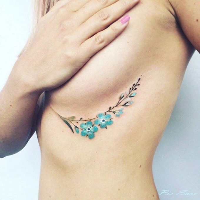 Exclusive flower tattoo