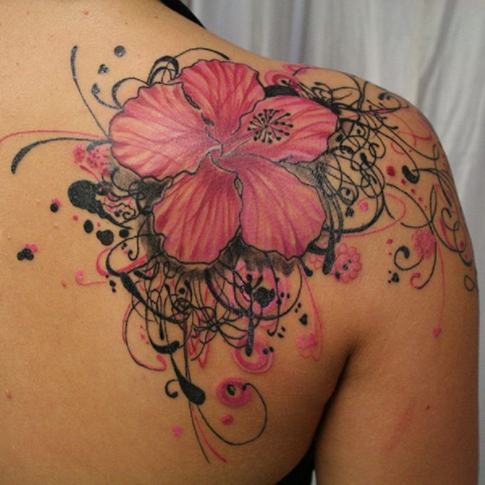 hibiscus flower tattoo