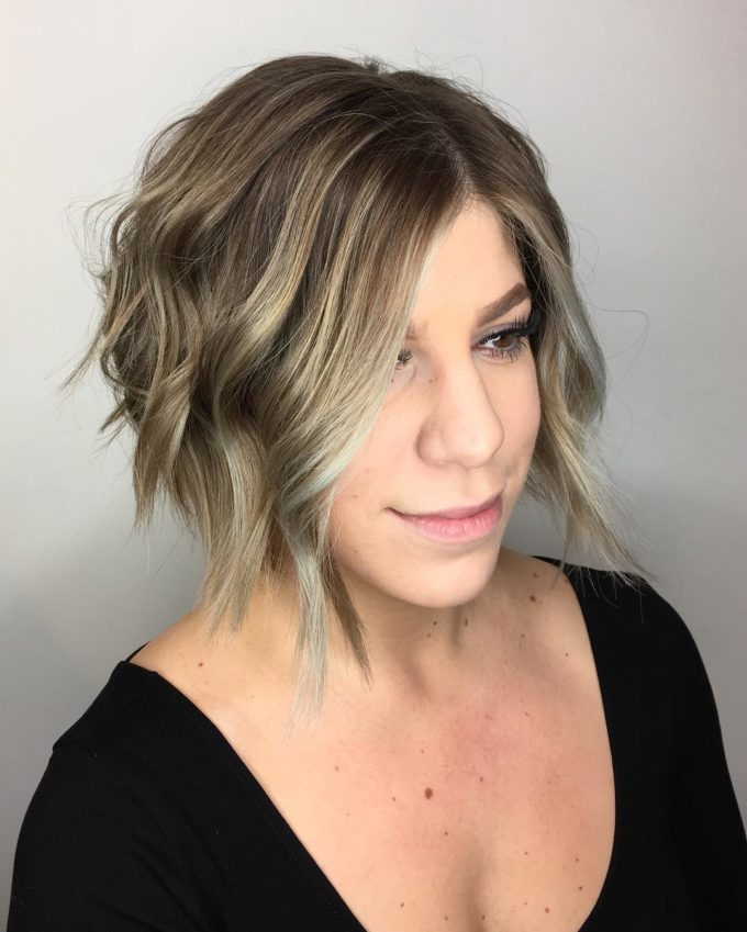 Balayage subtle highlights