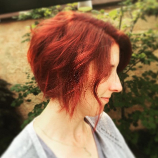 Effortless Fiery Wavy Red