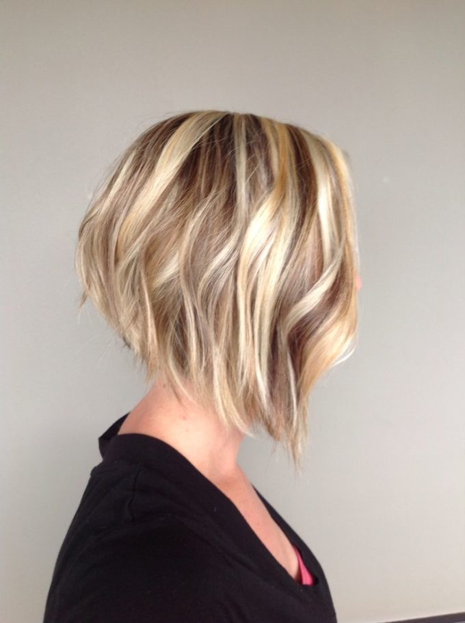 blunt angled bob