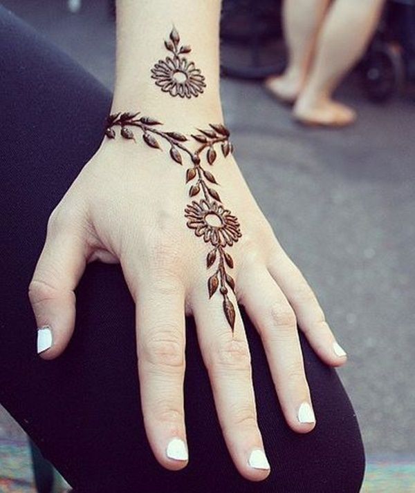 Easy Simple Mehndi Henna Design For Hands Entertainmentmesh