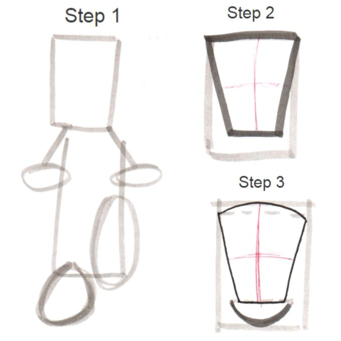 How to draw Frankenstein?