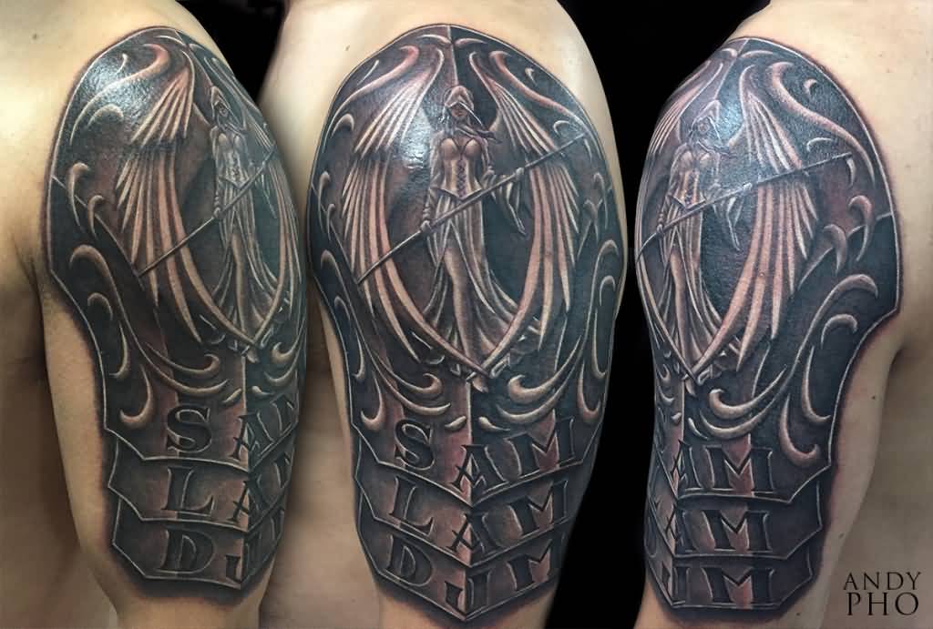 Angel Armor Chest Tattoo - wide 7