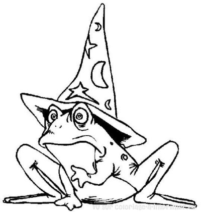 free halloween frog coloring pages for kids