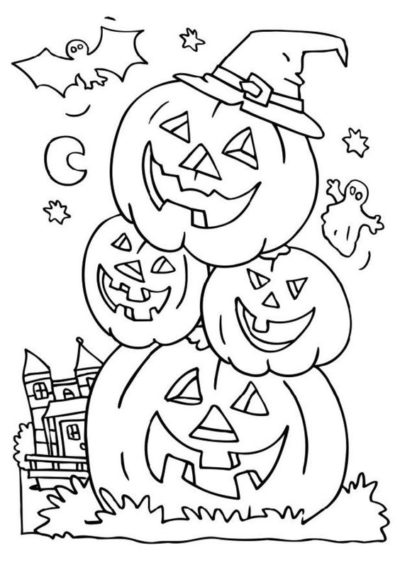 30+ Free Printable Cute Halloween Drawings-Coloring Pictures ...