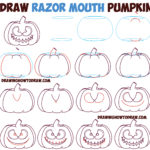 Razor mouth pumpkin tutorial