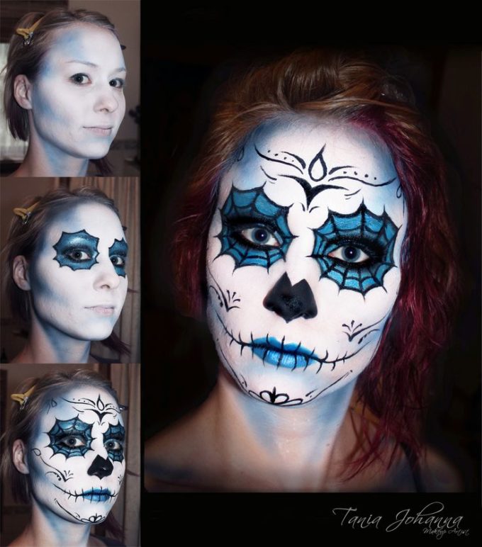 Spidery Face paint by Tania Johanna