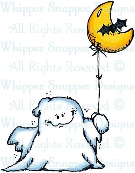 Spooky Ghost and Balloon Drawing