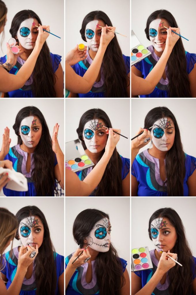 Traditional Mexican Face paint idea