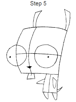 How to draw Zim step by step?