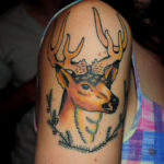 Christmas Reindeer tattoo design half sleeve