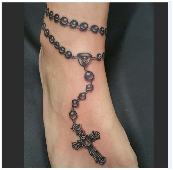 30 Best Rosary tattoos Pictures for Men-Women – EntertainmentMesh