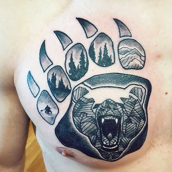A Bear Paw Tattoo