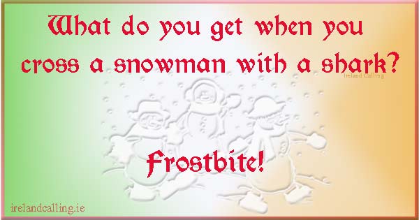 Christmas jokes on Snowman