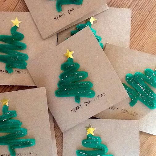 diy Christmas cards for kids