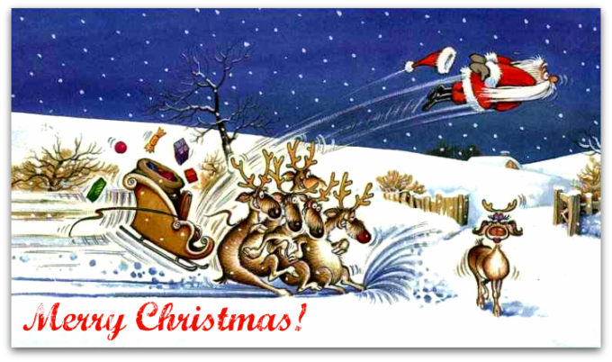 funny Christmas wishes card