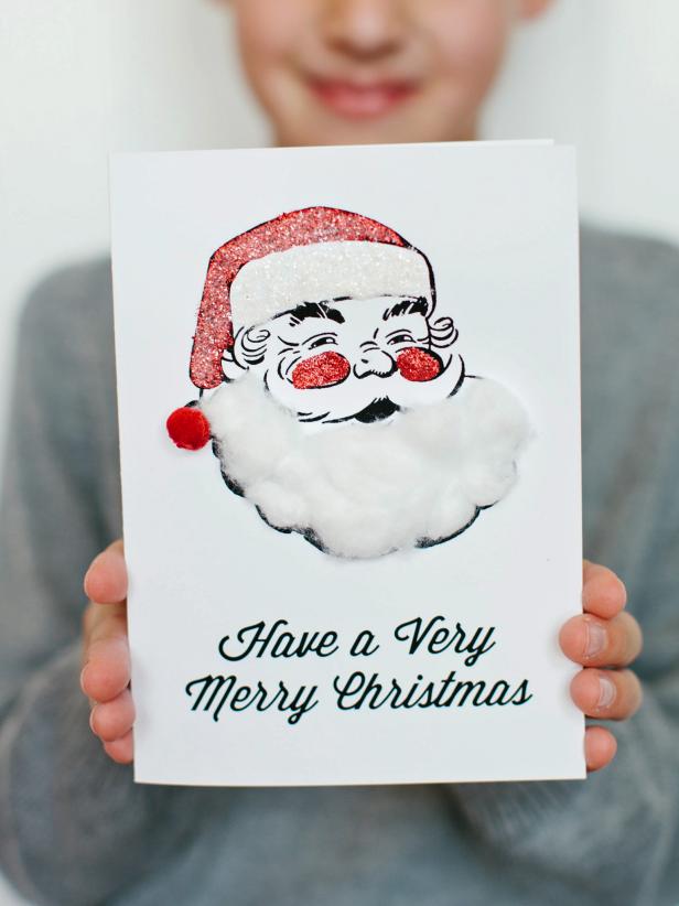 make a Santa Christmas card