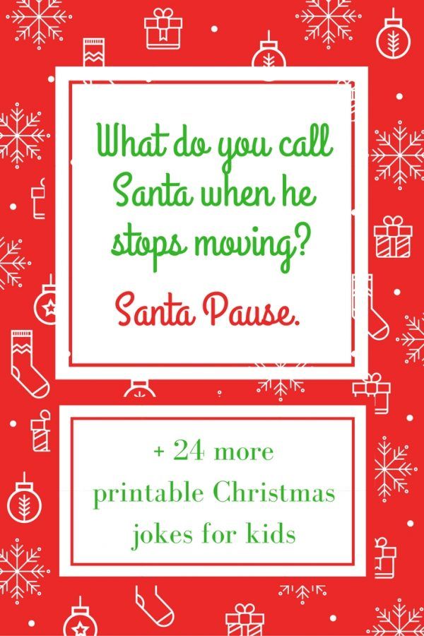 printable Christmas Santa jokes