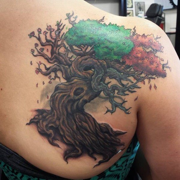 Strength in tree of life tattoos