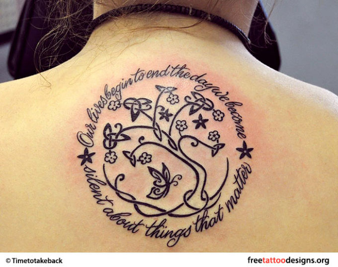Tree of life tattoos with quotes