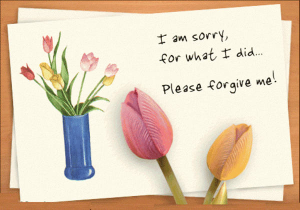 i am sorry for what i did please forgive me