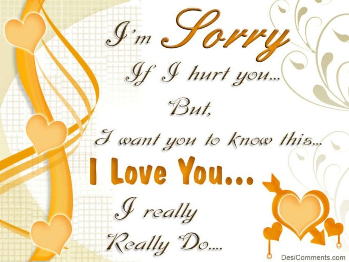 i'm sorry i love you