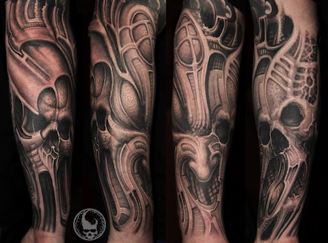 Paul Booth full sleeve tattoo design