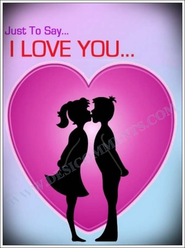 just to say i love you
