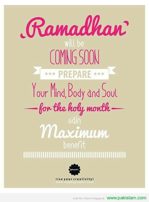 ramadhan will be coming soon